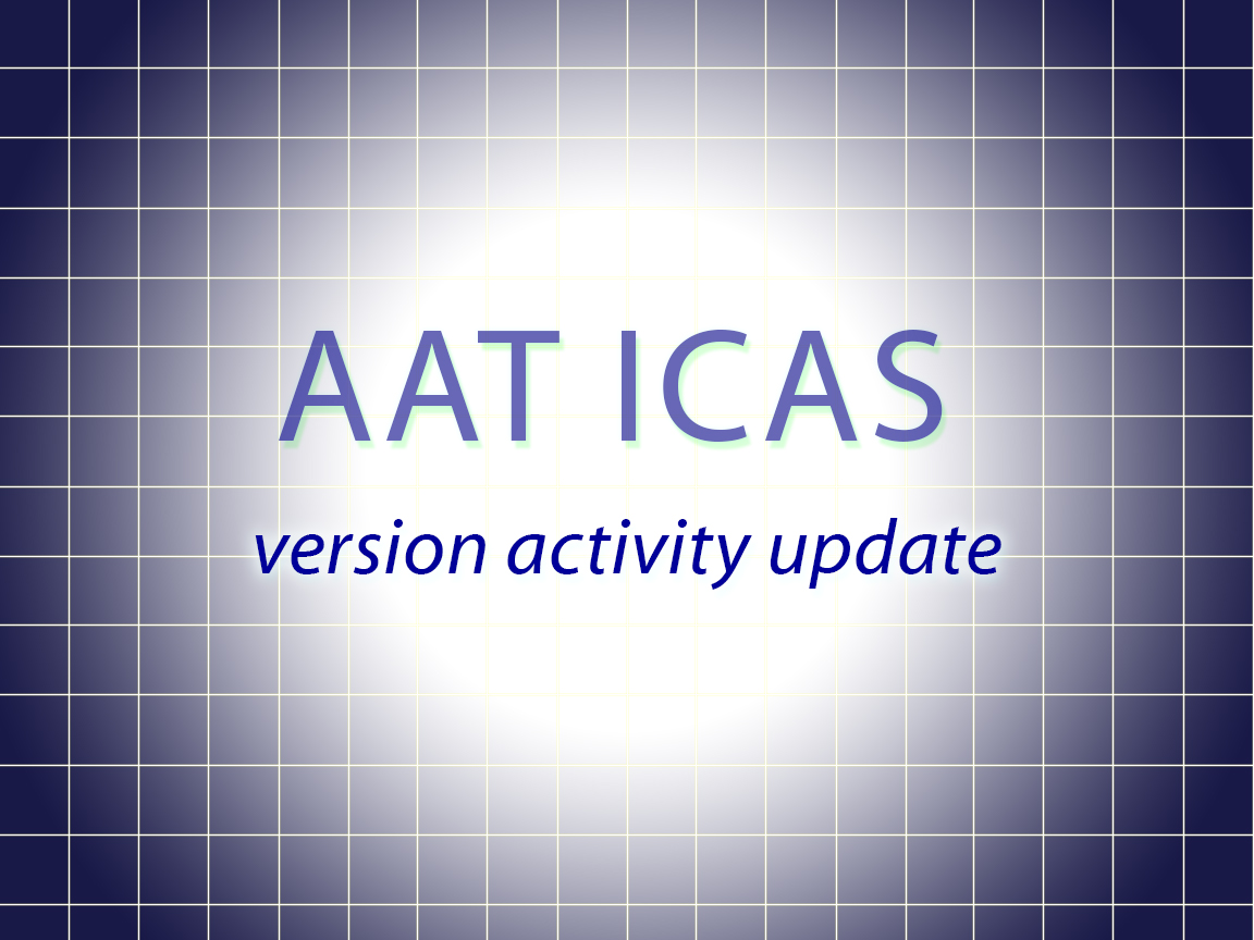 AAT ICAS version activity update